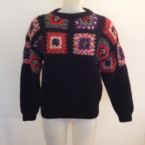 100% Wool Chunky knit crew neck Sweater - Picture 2 of 9
